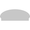 Ekena Millwork Elliptical 4 Spoke Architectural Grade PVC Combination Pediment, 42"W x 17-3/8"H x 2-3/4"P PEDPC042X175ELL04 - alternate 3